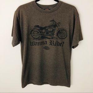 Harley-Davidson Shirts - Harley-Davidson Munster, IN “Wanna Ride” tee Harley-Davidson Shirts - Harley-Davidson Munster, IN “Wanna Ride” tee